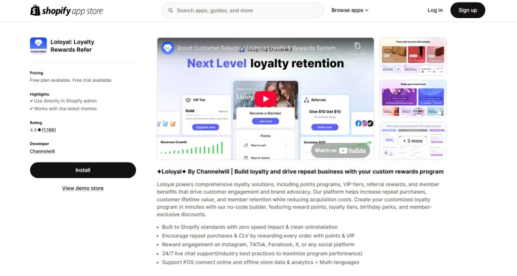 loyalty rewards rể shopify app