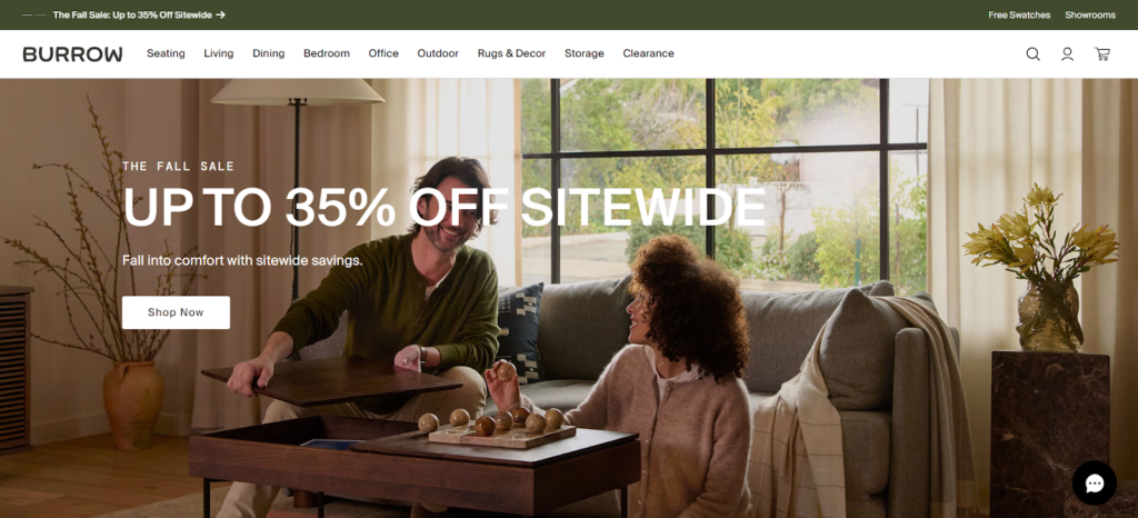 minimalist Shopify furniture theme design