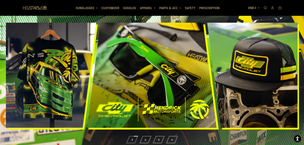 Heat Wave Visual Shopify Plus site showcasing fast-loading design and performance-led eCommerce trends