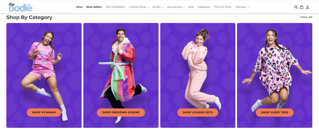 the Oodie Shopify Plus store example maintaining 99.99% uptime and fast load speed during BFCM 2024