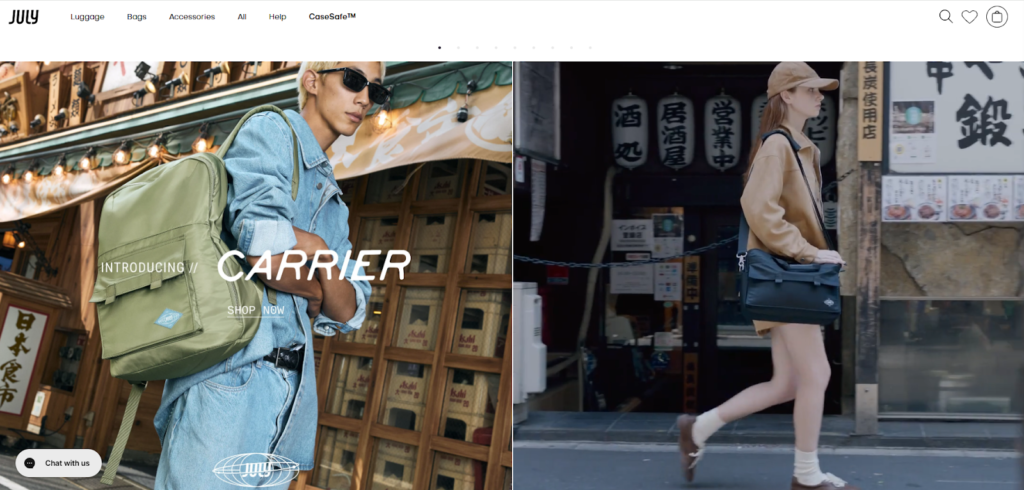 July Shopify store example with optimized one-page checkout and wallet-first design reducing abandonment
