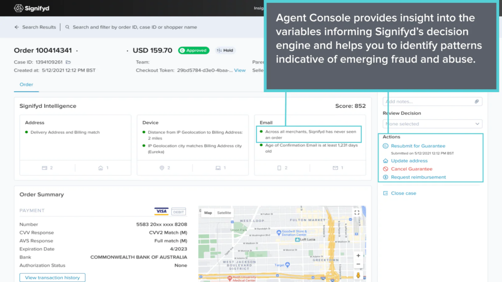 signifyd's agent console identify emerging fraud and abuse